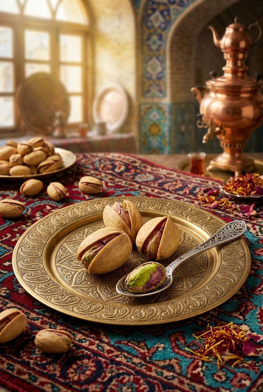 Kaleh Ghouchi pistachios, the extra-large Ram's Head variety